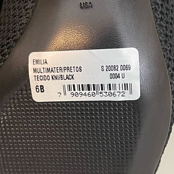 Schutz Emilia Women's Knit lace up Ankle Bootie Black Booties 6. NWB - Picture 5 of 13